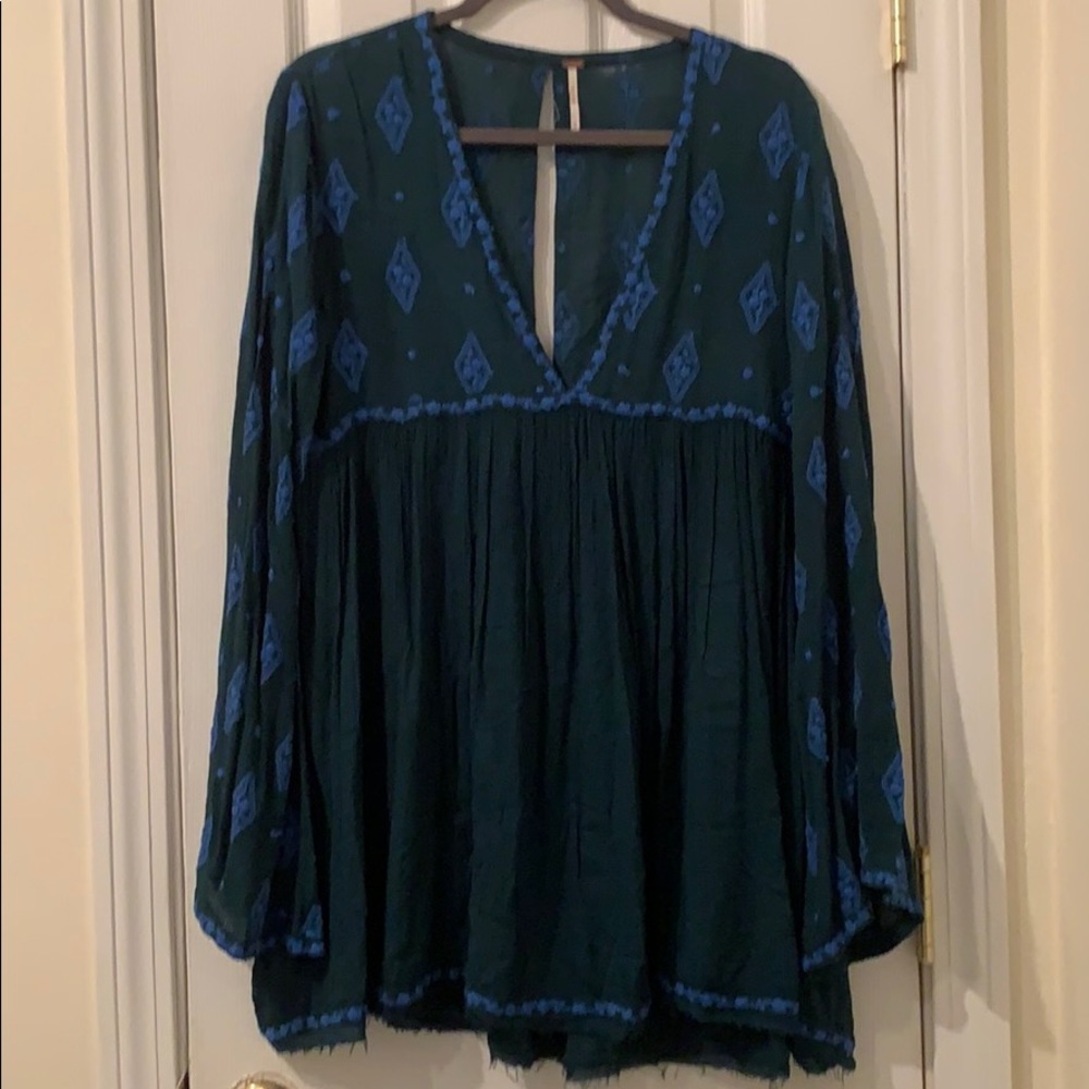 Free People embroidered tunic